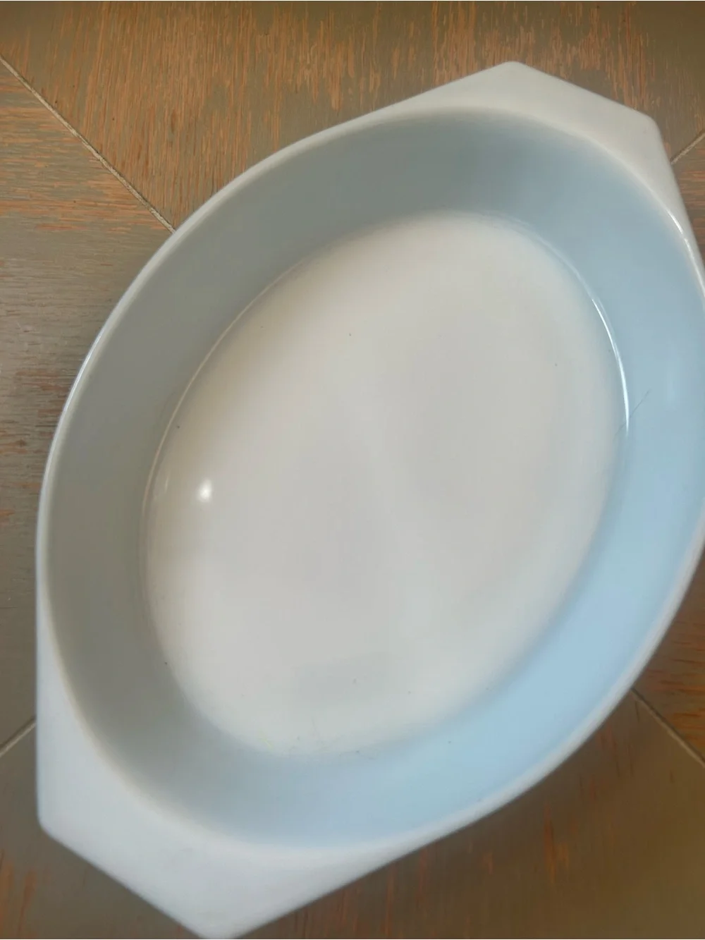 Pyrex Turquoise Unmarked 043 Casserole Dish
